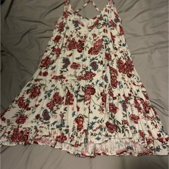American Eagle Tiered Floral Babydoll Dress size Large - Picture 2 of 4